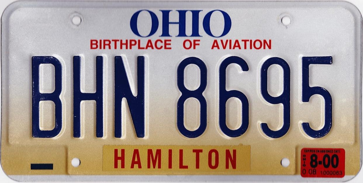 Ohio wants to remove license plates in the "Ohio Gold" series from circulation.