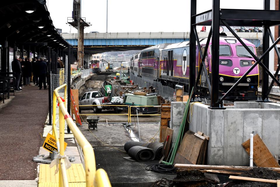 Improvements at Union Station, including the center platform project, are ongoing.