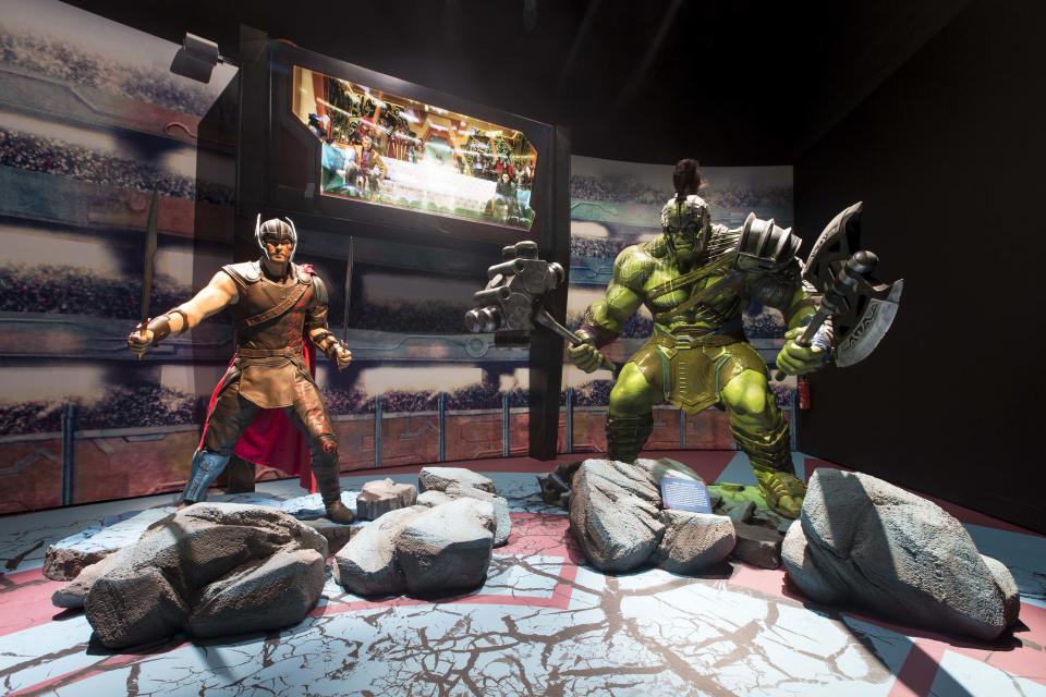 Thor and the Hulk. (ArtScience Museum)