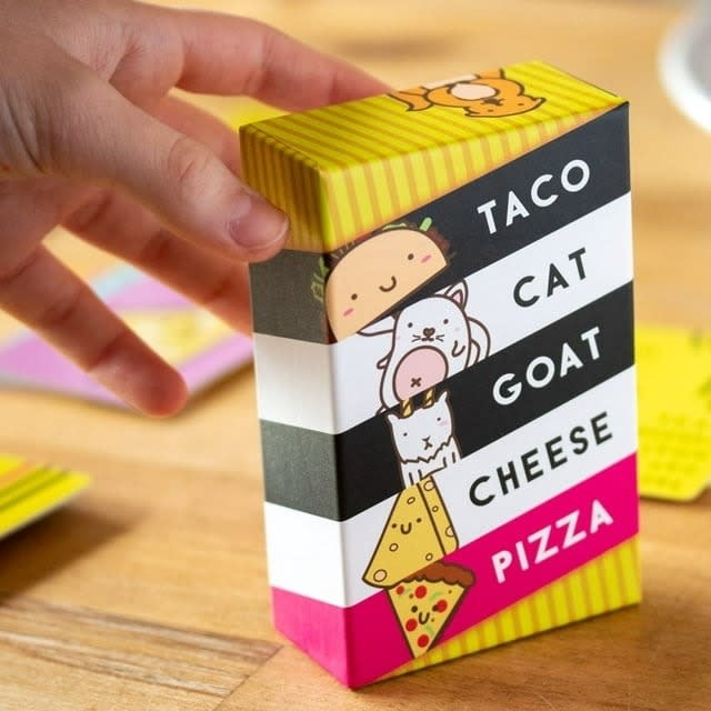 a card game called Taco Cat Goat Cheese Pizza