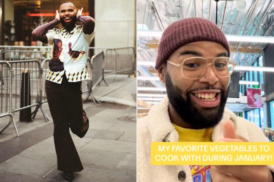 <p>Rhyarna McBride; Chef Will Coleman/TikTok</p> Chef Will Coleman (L), Chef Will Coleman grocery shopping (R)