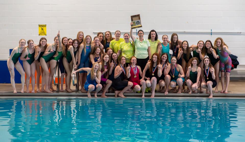 Ridgeline High School’s girls swim team won the Region 11 championship at Mountain Crest High School on Saturday. | Provided by Ridgeline