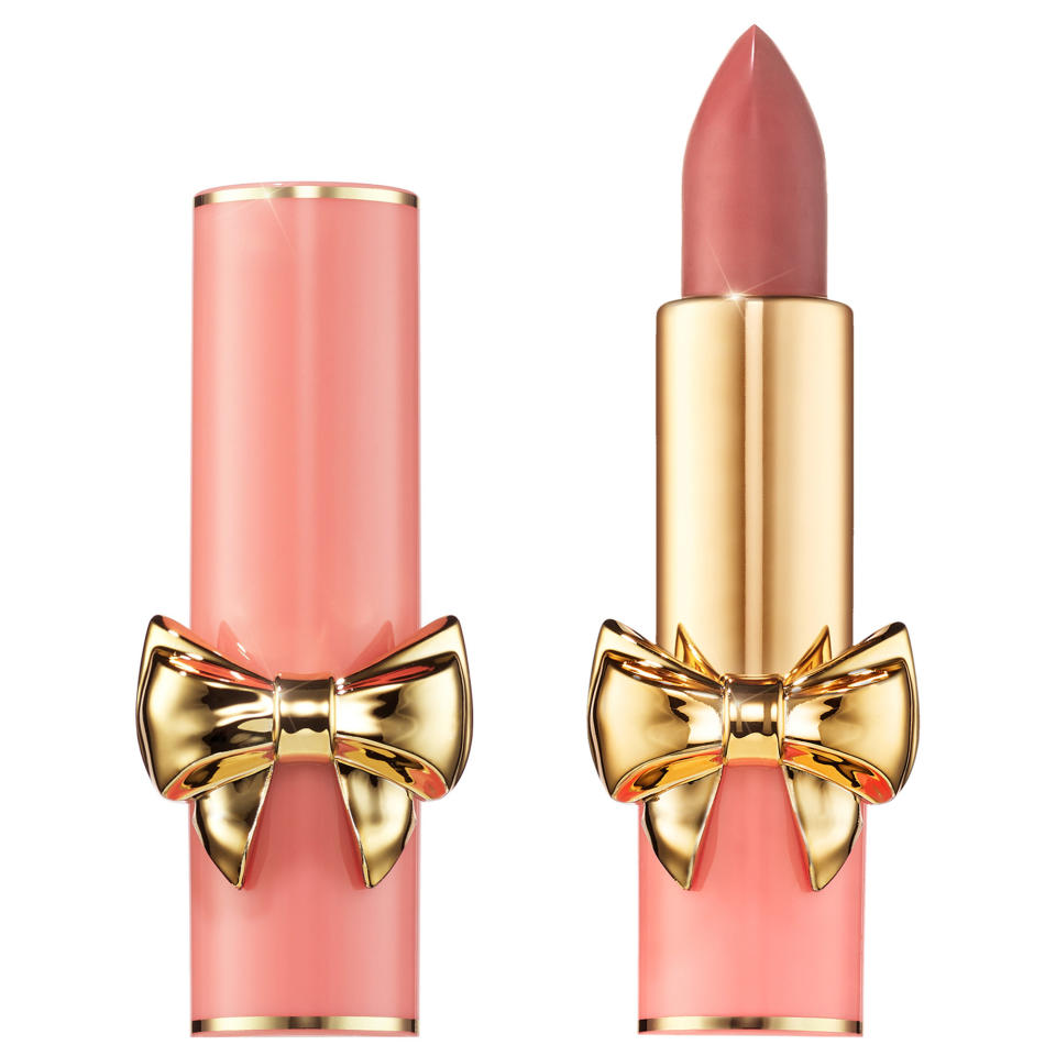 pink and gold tube of lipstick