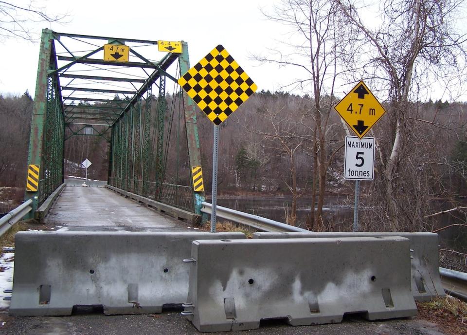 Concrete barricades appeared on each side of the Gates Lane bridge earlier this month, to the surprise of community members. Nova Scotia Department of Public Works said after 121 years, the bridge is no longer safe to use.