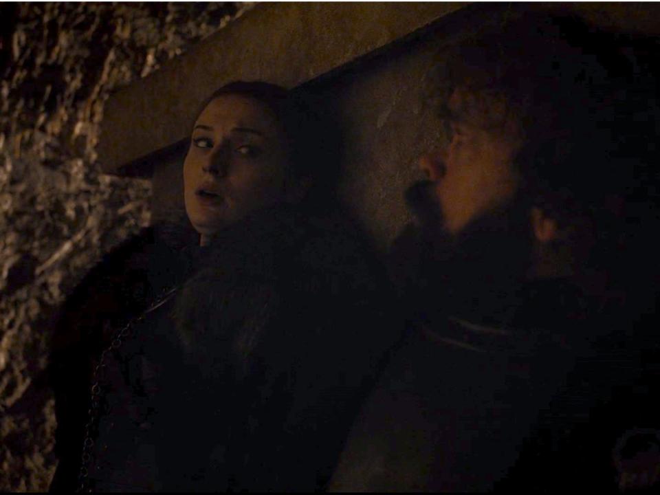 Sansa Tyrion crypts The Long Night Battle of Winterfell Episode Game of Thrones