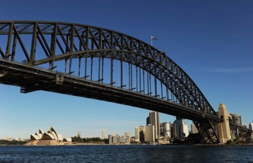 File photo shows the Sydney Harbour Bridge. Australia has clocked robust economic growth in recent years despite the global slowdown, but Julia Gillard added that while the mining and resources sectors were booming, strong creative industries helped build a diversified economy