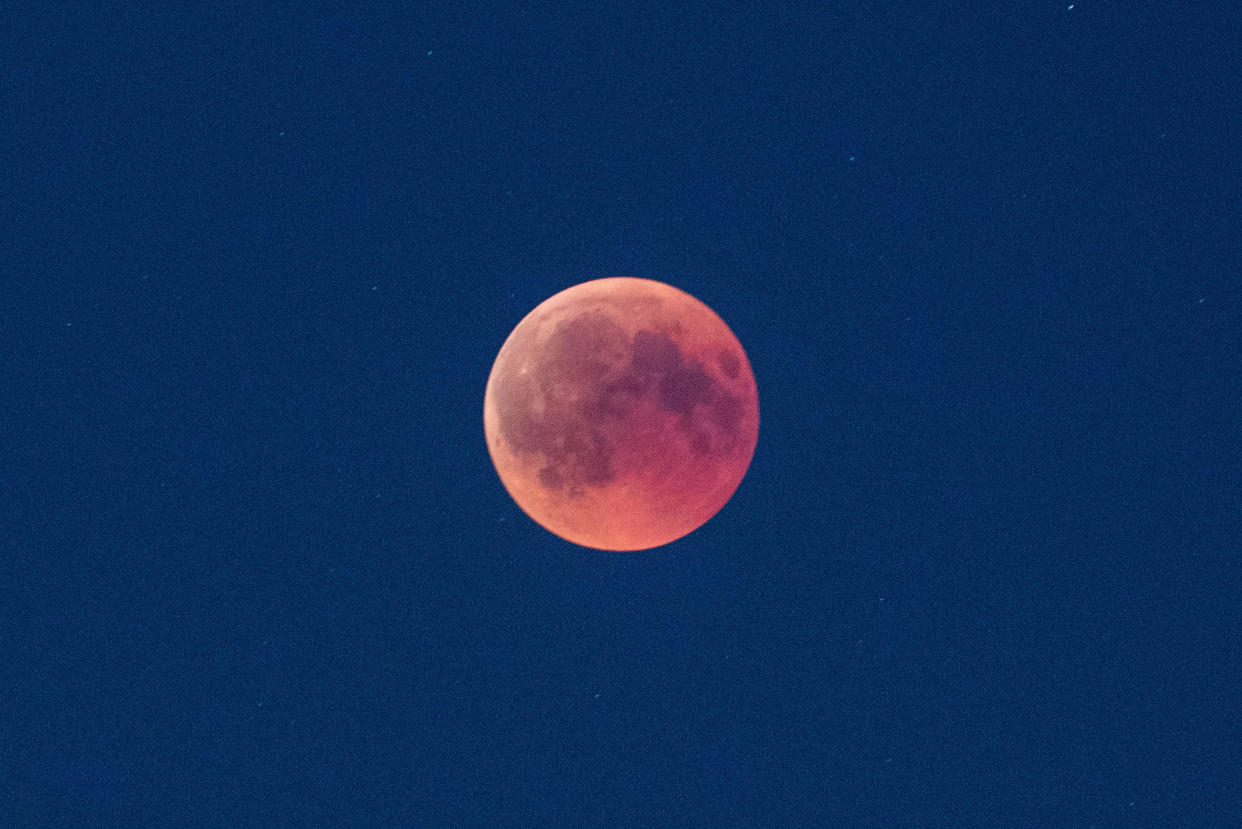 <em>Astronomers are particularly interested in this year’s blood moon, as it’s the last of its kind for two years (Picture: PA)</em>