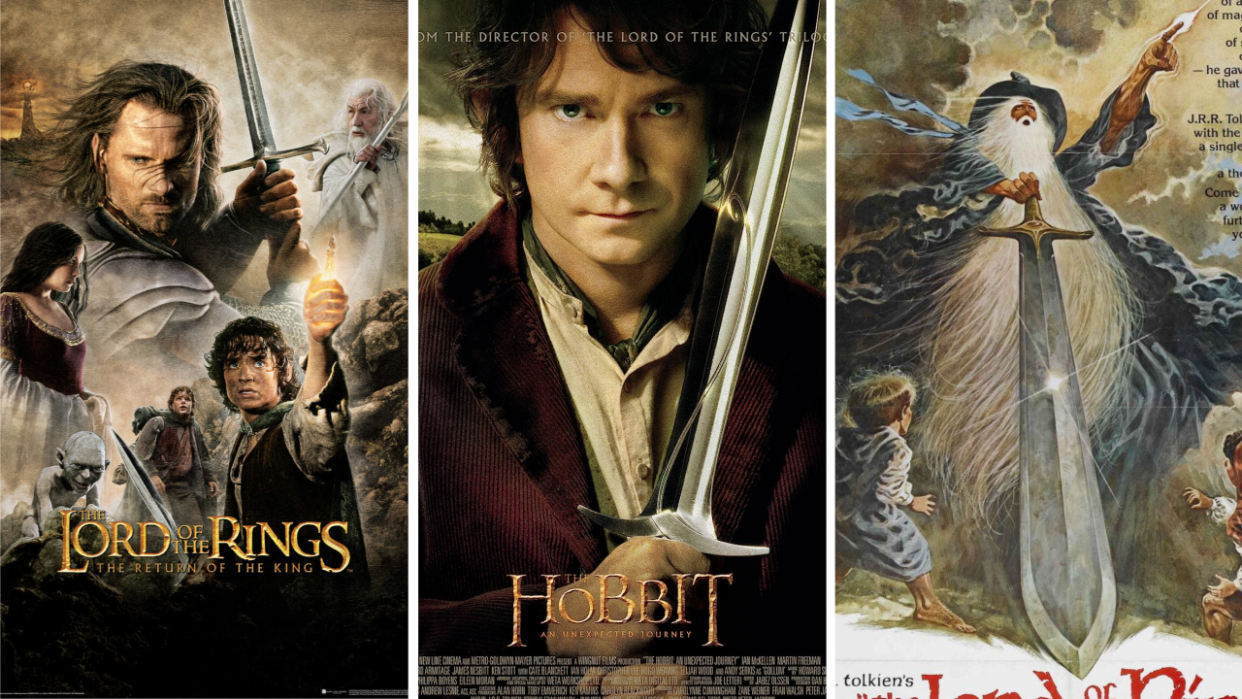  Various posters for middle earth films 