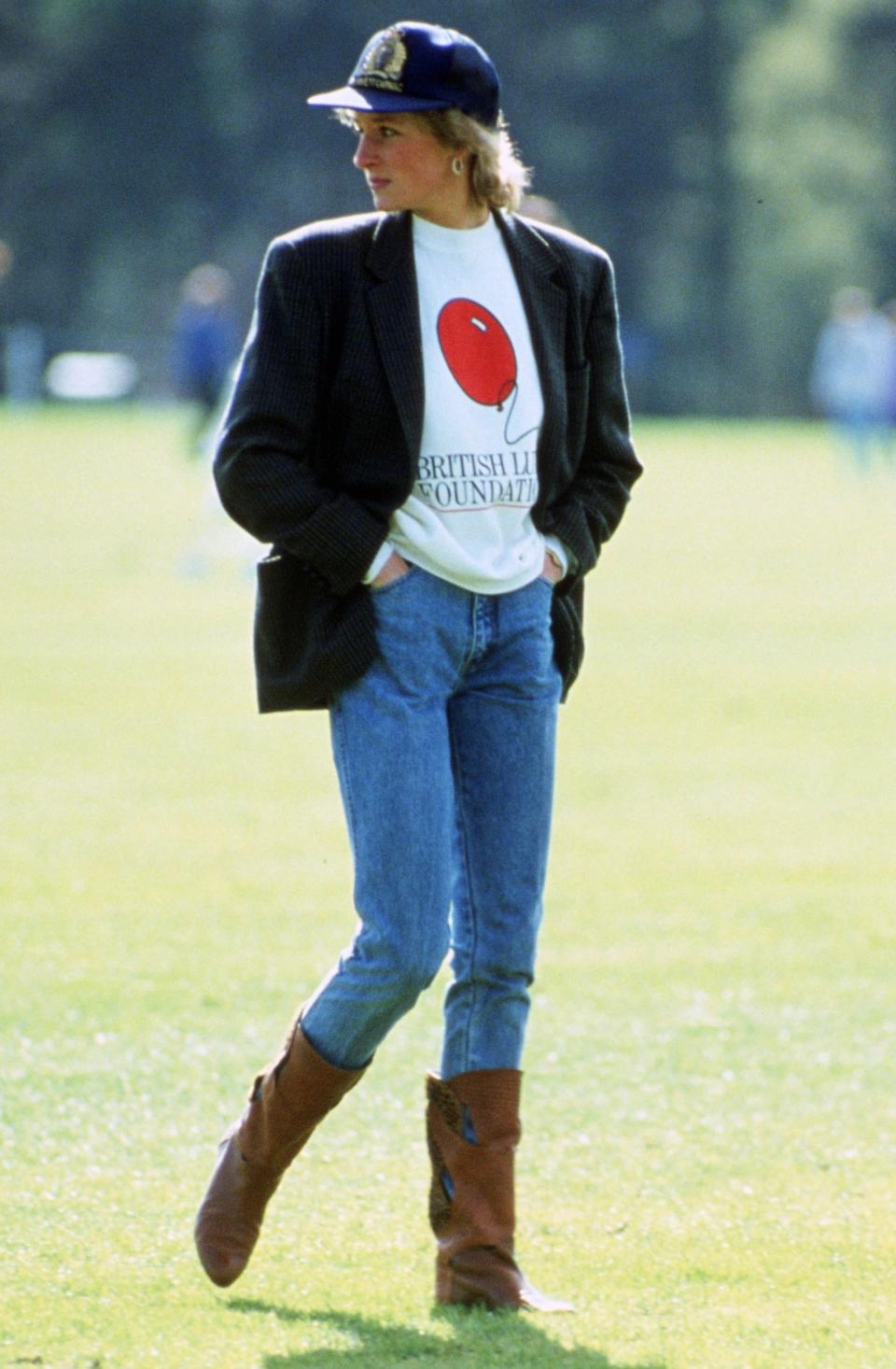 Princess Diana at the Guards Polo Club in 1988 [Photo: Getty]