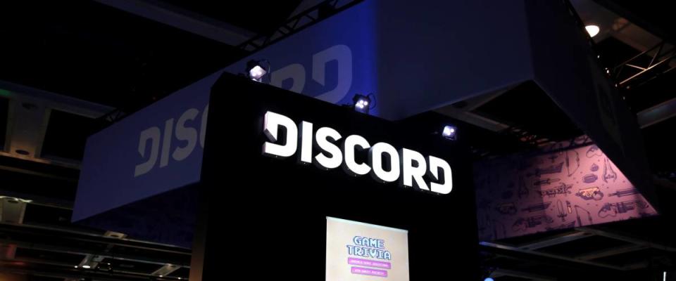 Discord booth at a show.