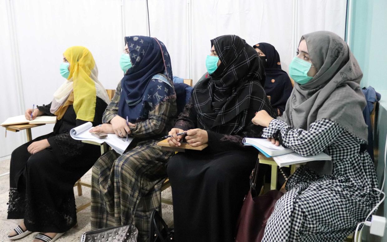 Afghan students are seen at Mirwais Neeka University in Kandahar, Afghanistan, 20 September 2021 - STRINGER/EPA-EFE/Shutterstock /Shutterstock 