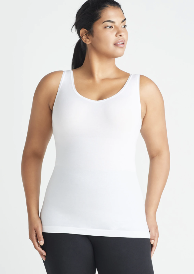 Shapermint Essentials Women's All Day Every Day Scoop Neck Cami, White,  Small - Yahoo Shopping