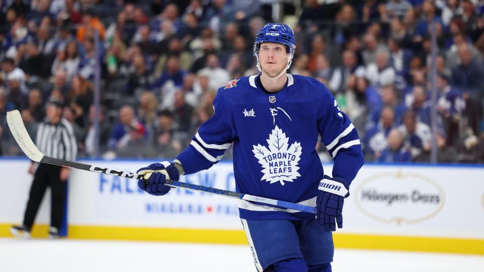 John Klingberg is having a nightmare season with the Toronto Maple Leafs. (Gavin Napier/Icon Sportswire via Getty Images)