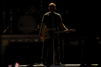 Bruce Springsteen performs onstage during the Springsteen & The E Street Band 2024 Tour at Kia Forum, April 4, 2024 in Inglewood. (Credit: Amy Sussman/Getty Images)