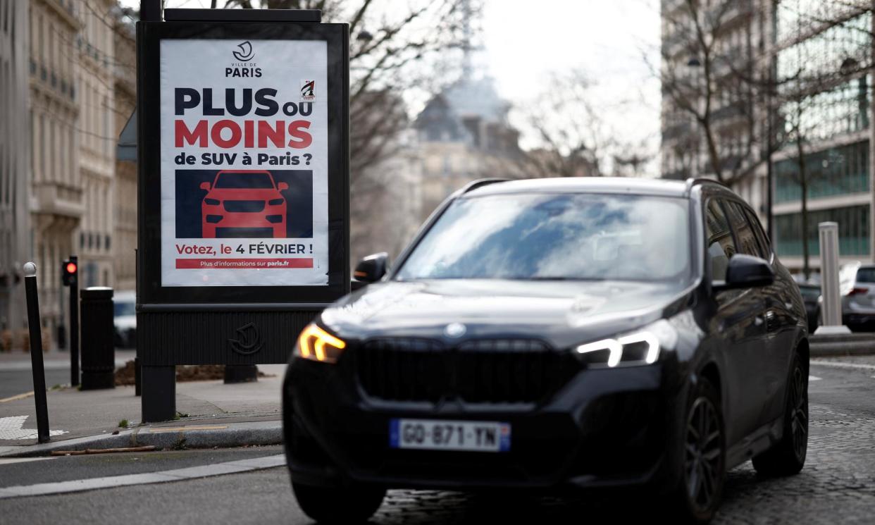 <span>‘Parisians have made a clear choice’: the city’s mayor says raising parking costs is ‘a form of social justice’.</span><span>Photograph: Benoît Tessier/Reuters</span>