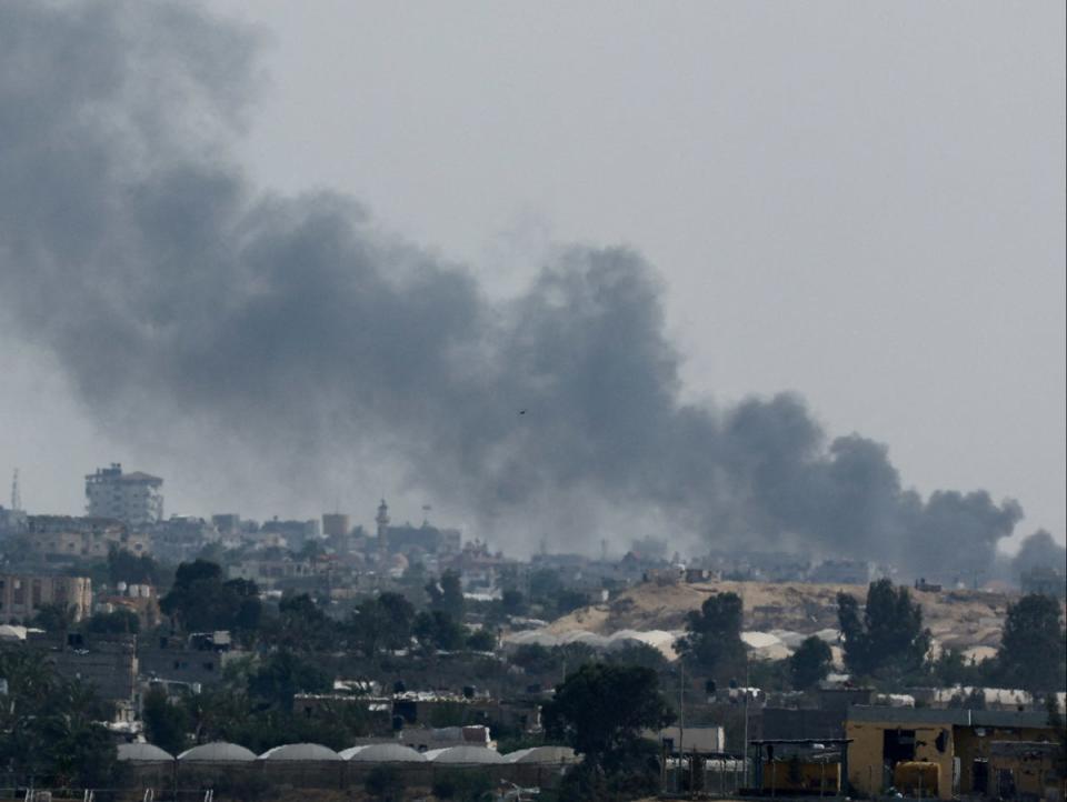 Israel continued it attack on Rafah for a second day (Reuters)