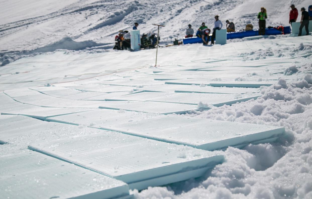 Snow farming is becoming increasingly popular in the Alps - courchevel toursim