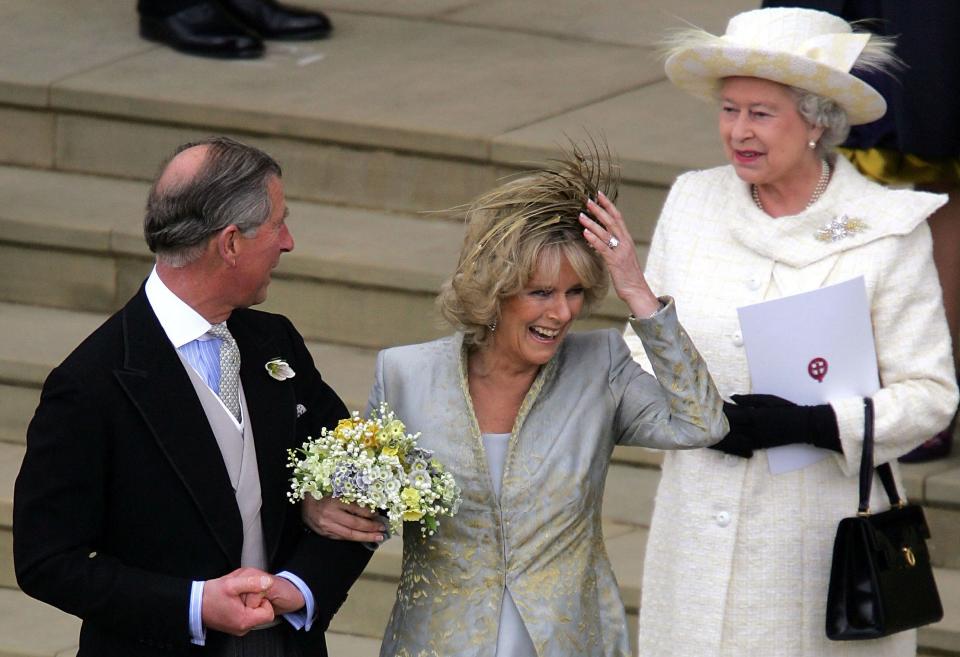 The groom's parents, Queen Elizabeth and Prince Philip, did not attend the civil wedding ceremony. However, both were present at the Service of Prayer and Dedication at St. George's Chapel.