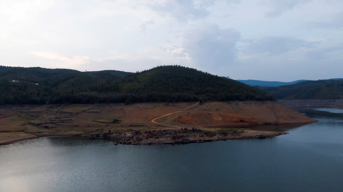 Aerial view of Cabril dam reservoir in Pedrogao Grande (REUTERS)
