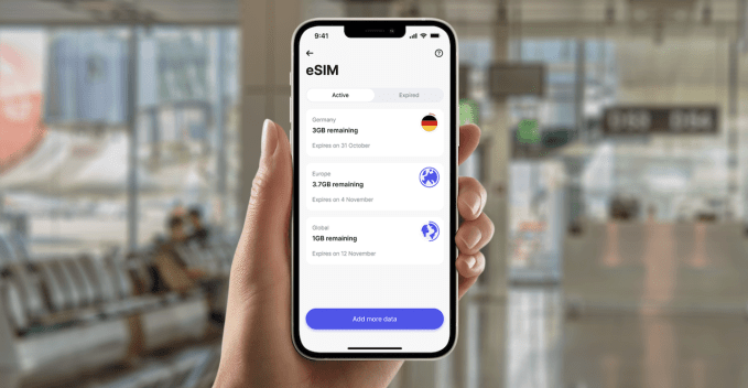 Revolut's eSIM service