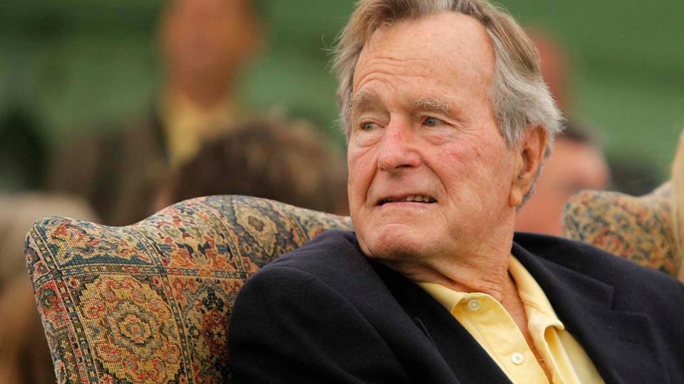 President George H.W. Bush is back in the hospital, confirmed family spokesman Jim McGrath, who also said that the 41st president is "going to be fine."