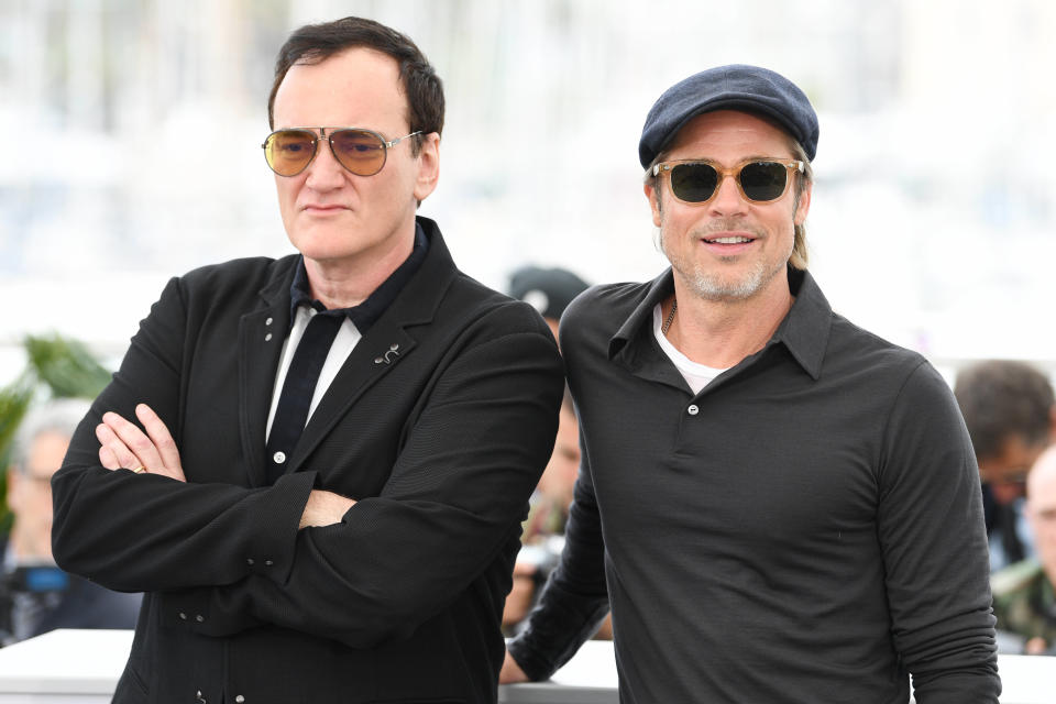 Quentin Tarantino et Brad Pitt, ici lors du Festival de Cannes, en 2019.