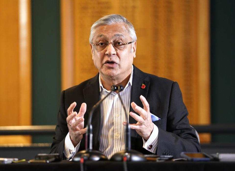 Lord Patel has apologised to Azeem Rafiq  (PA Wire)