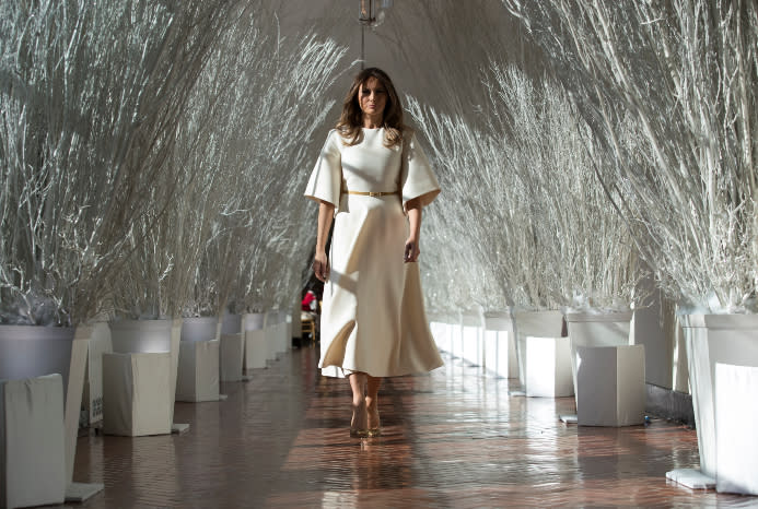 Melania Trump - Credit: AP Photo/Carolyn Kaster.