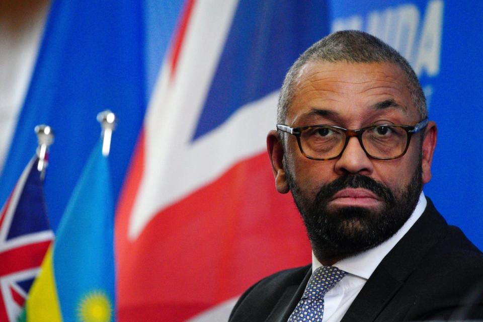 James Cleverly has flown to Rwanda to try and salvage the plan (PA)