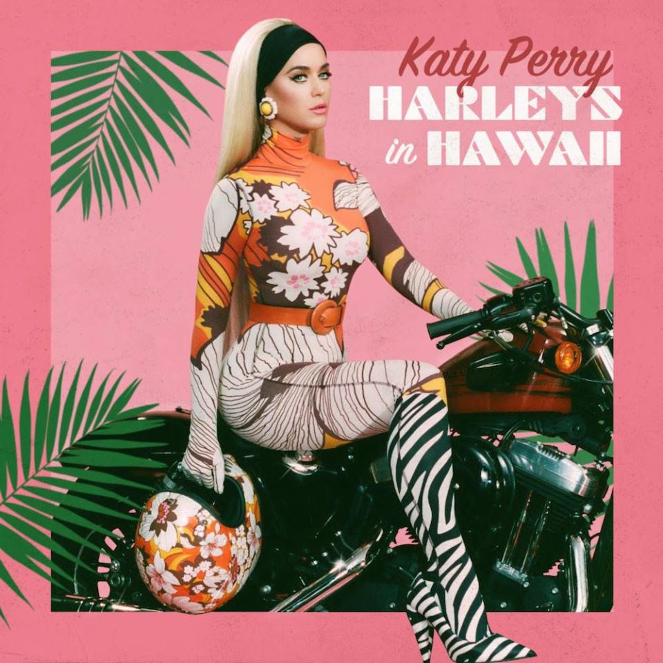 katy perry harleys hawaii artwork Katy Perry rides Harleys in Hawaii on new song: Stream