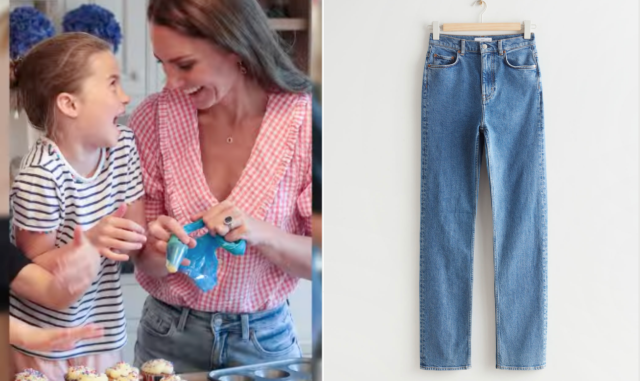 Kate Middleton was once again spotted wearing her &amp; Other Stories Favourite Cut Jeans. Images via Instagram, &amp; Other Stories.