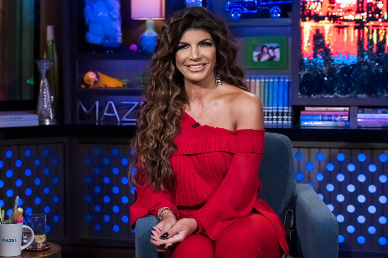 WATCH WHAT HAPPENS LIVE WITH ANDY COHEN -- Episode 16171 -- Pictured: Teresa Giudice -- (Photo by: Charles Sykes/Bravo/NBCU Photo Bank via Getty Images)