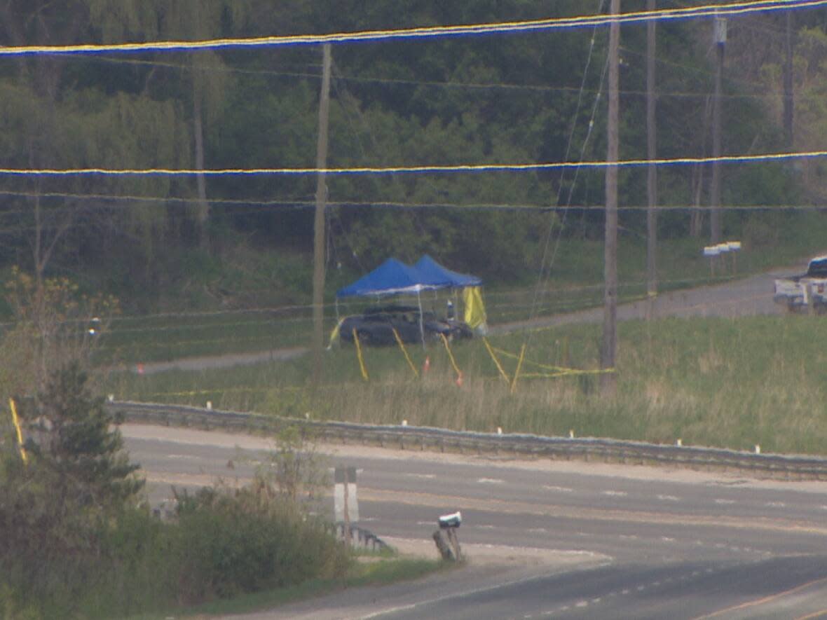 In a news release issued Monday, police said Arawin Sapesan, 20, was found with a gunshot wound near Taunton Road and Concession Road 4 around midday on Thursday.  (CBC - image credit)