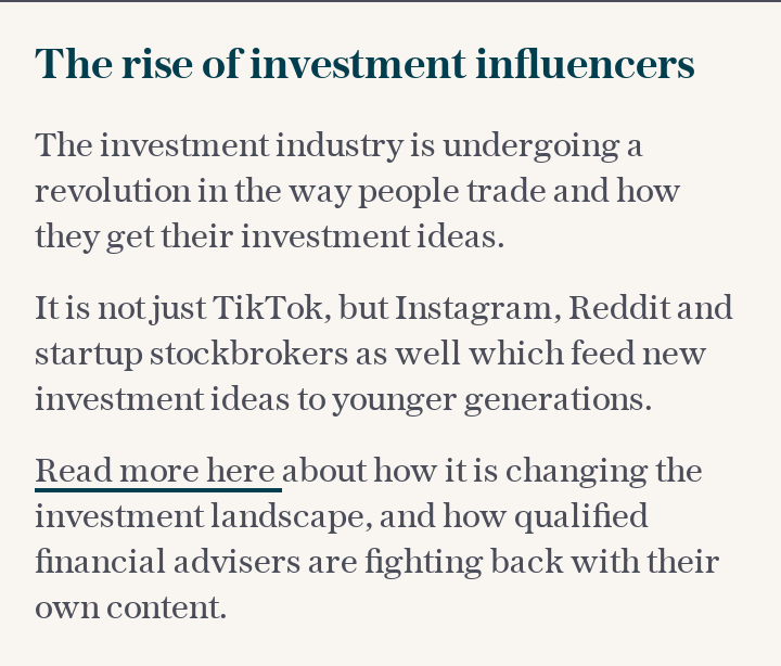 The rise of investment influencers