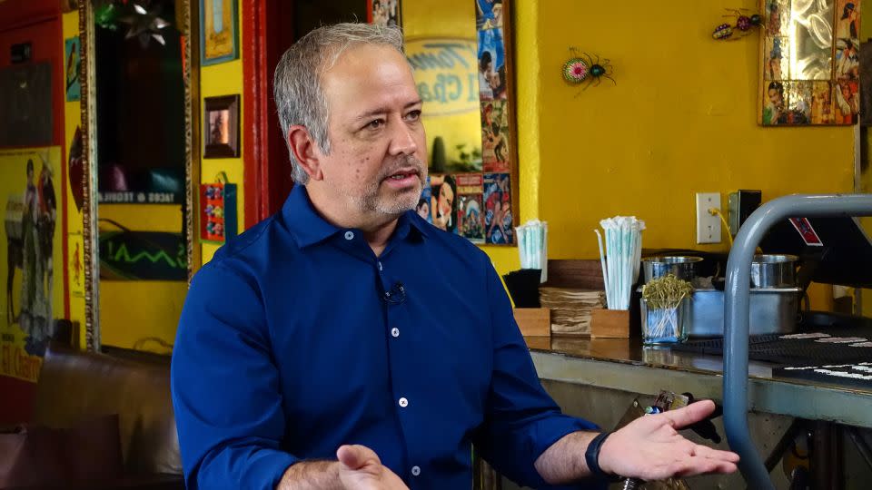 Ray Flores speaks to CNN's John King during an interview near Nogales, Arizona. - CNN