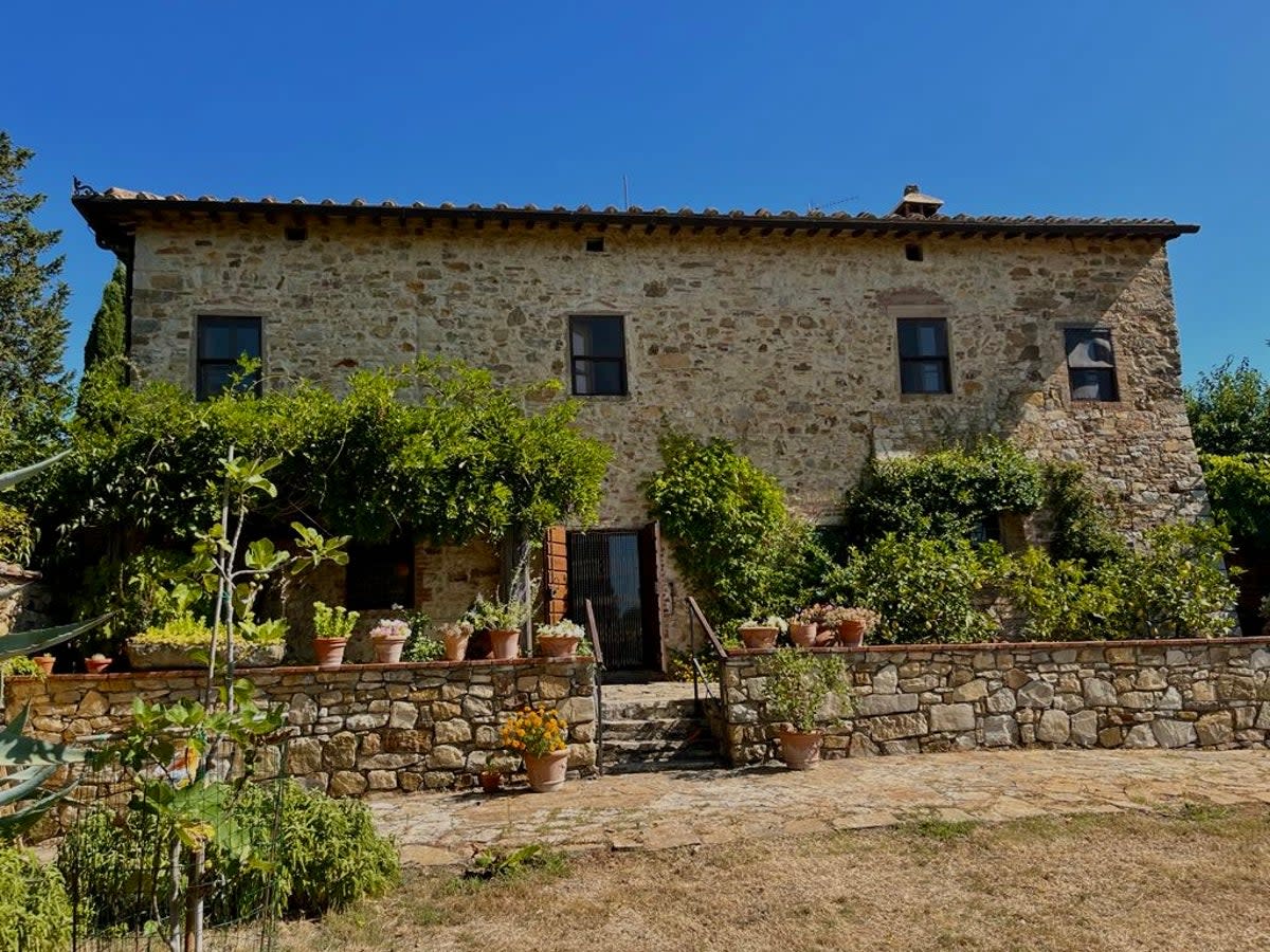The beautiful farmhouse is set in 50 acres of Tuscan countryside  (Oliver Poole )