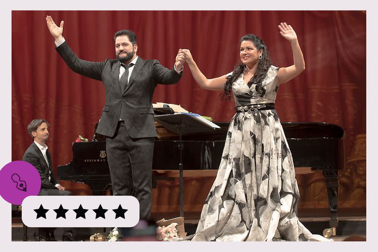 Yusif Eyvazov y Anna Netrebko en el ciclo Grandes Intérpretes Internacionales, el lunes, en el Teatro Colón