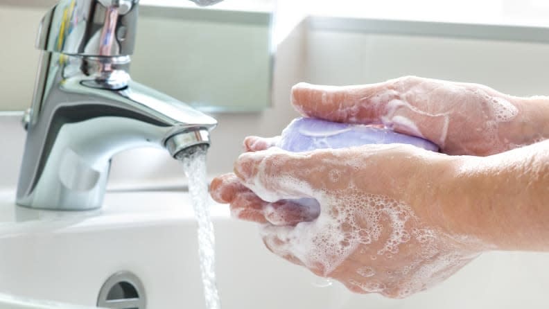 Wash your hands frequently if someone is sick.