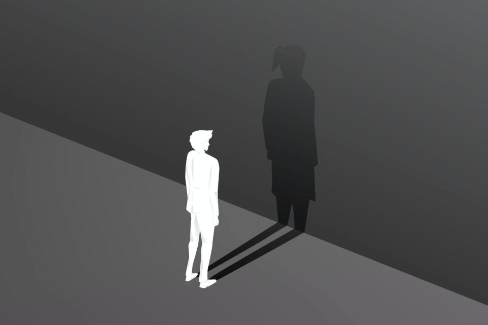 <span class="caption">As more trans teens have come out, they've attracted more attention from the media and politicians.</span> <span class="attribution"><a class="link " href="https://www.gettyimages.com/detail/illustration/silhouette-of-businessman-and-his-shadow-of-royalty-free-illustration/1202828075?adppopup=true" rel="nofollow noopener" target="_blank" data-ylk="slk:iStock via Getty Images">iStock via Getty Images</a></span>