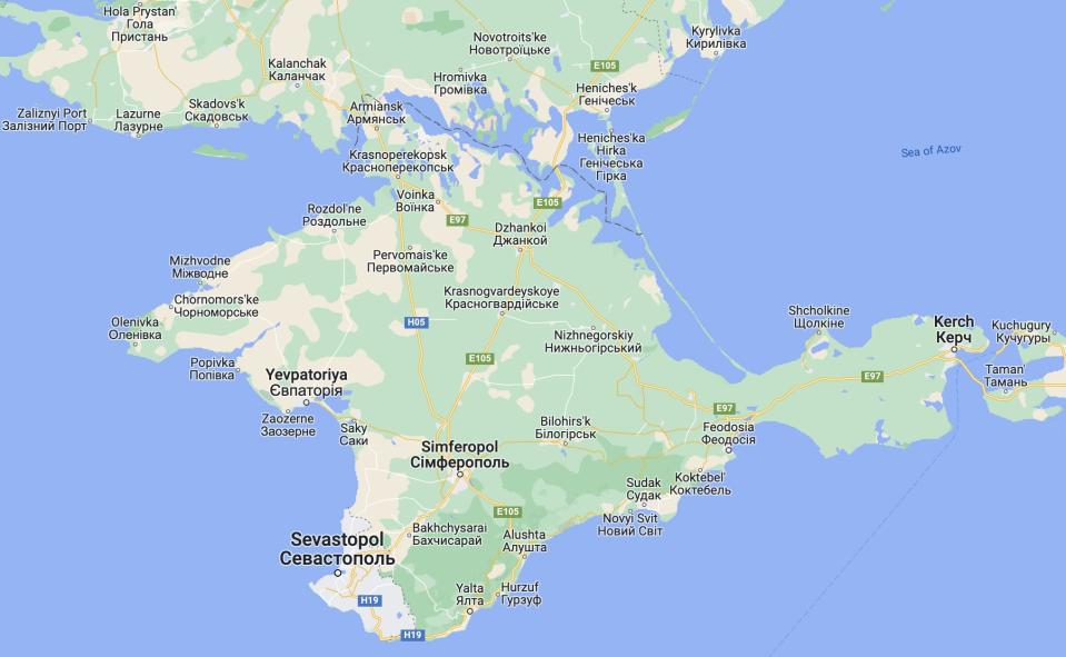 2022 map of Crimea