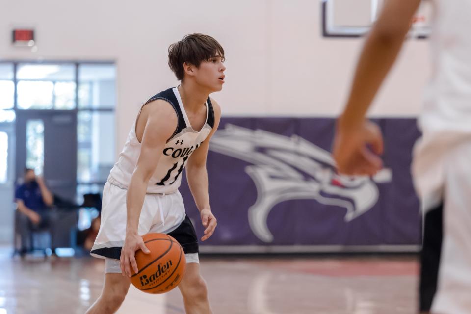 Franklin's Adam Bohls (11) at semis of McDonald's Classic Basketball Tournament against Houston Legacy Saturday, Dec. 4, 2021, at Eastlake High School in El Paso, TX.