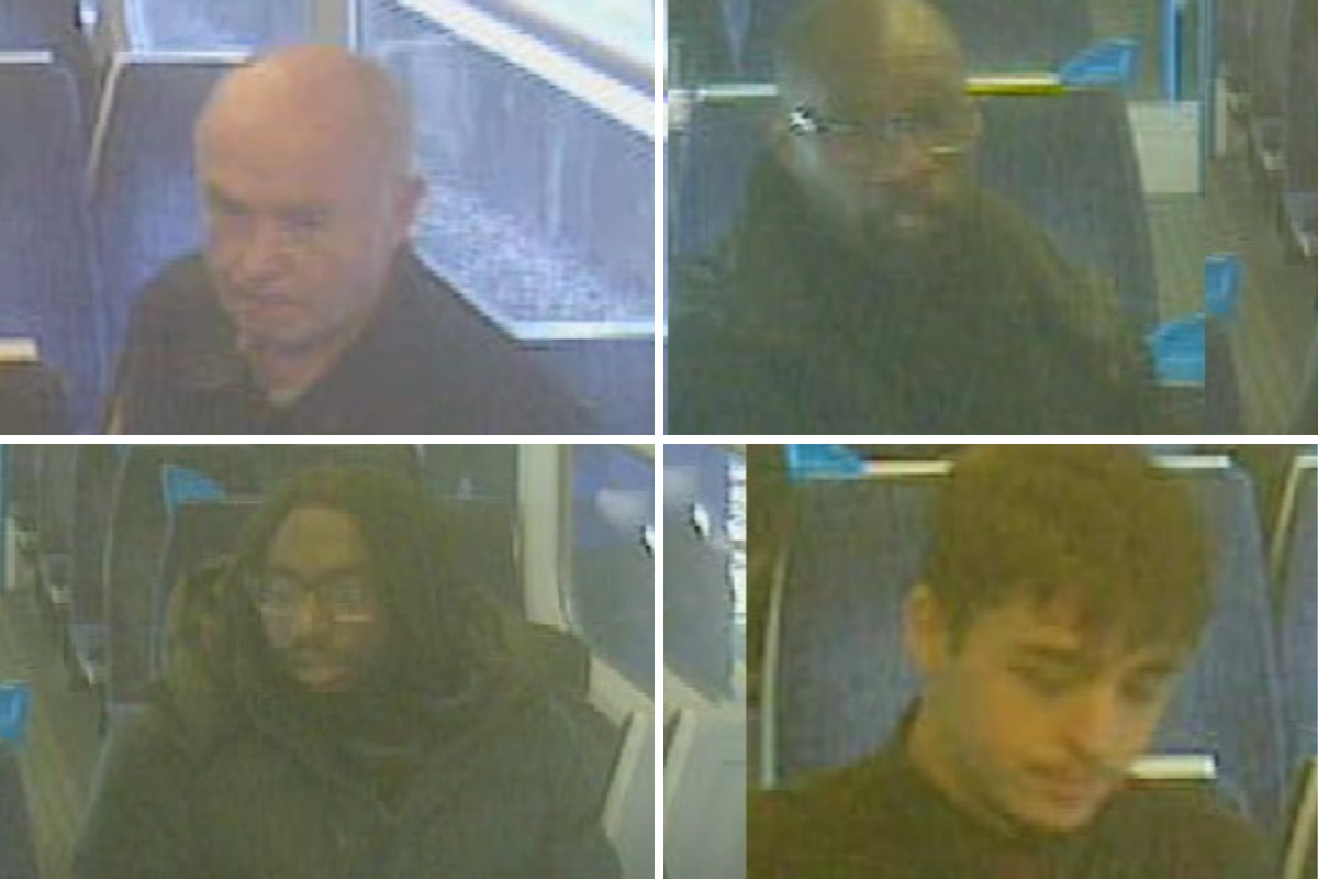 Police want these four men to come forward (British Transport Police)