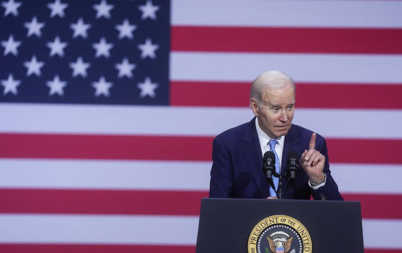 President Biden touts healthcare plan during visit to Virginia Beach.