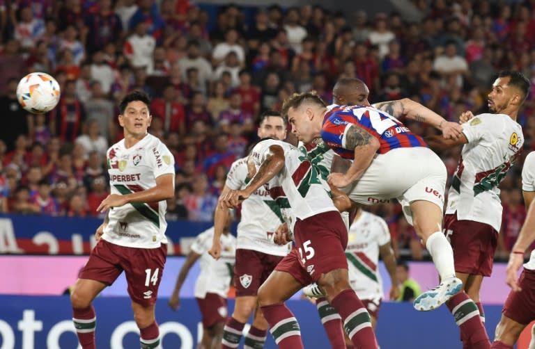 Cerro Porteño solo pudo empatar sin goles con Fluminense el 25 de abril de 2024 en Asunción en partido de la tercera fecha del Grupo A de la Copa Libertadores de América (NORBERTO DUARTE)