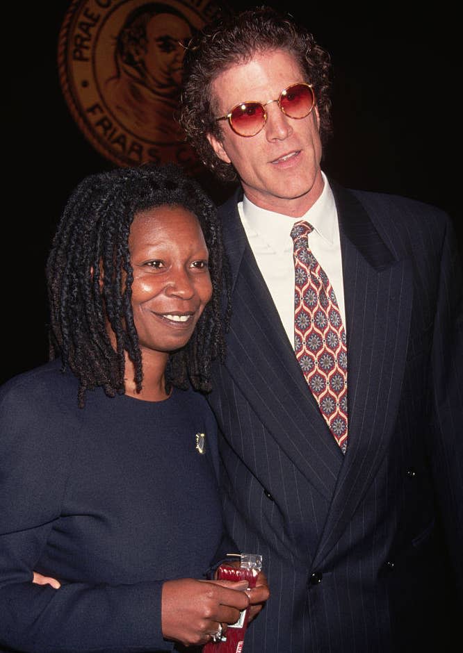 Photo of Whoopi Goldberg and Ted Danson posing together