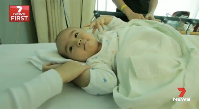 Little Edric Ho in 2014. Source: 7 News