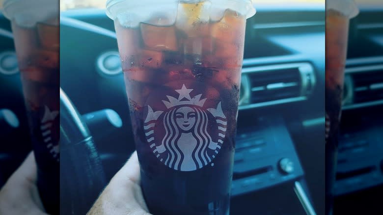 Man holding cold brew