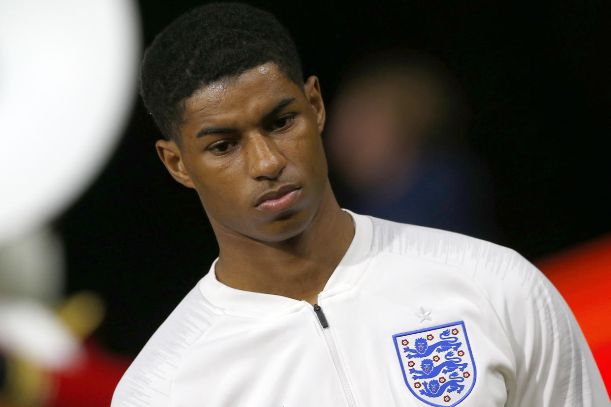 England's Marcus Rashford has been subjected to racial abuse since his penalty miss at the Euro 2020 final.