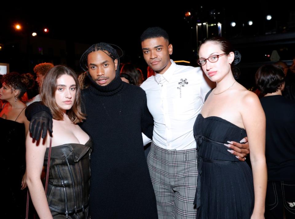 HOLLYWOOD, CALIFORNIA - AUGUST 10: (L-R) Rachel Sennott, Steve Lacy, Owen Thiele, and guest attend the Variety Power of Young Hollywood Presented by For the Music at NeueHouse Hollywood on August 10, 2023 in Hollywood, California. (Photo by Stefanie Keenan/Variety via Getty Images)