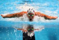 <p>To avoid chafing, <a href="https://www.thetalko.com/15-rules-we-didnt-know-olympic-athletes-must-follow/" rel="nofollow noopener" target="_blank" data-ylk="slk:swimmers;elm:context_link;itc:0;sec:content-canvas" class="link ">swimmers </a>can grease their elbows and inner thighs, but they can't use too much. </p>